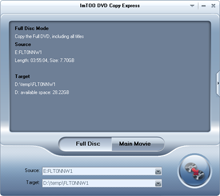 ImTOO DVD Copy Express - DVD copying/DVD copier, DVD Copy Software to copy DVD movie, copy any DVD movie with CSS